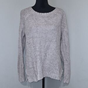 American Eagle Outfitters Light Beige Crew Neck Sweater